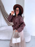 "CHOCO SPRITZ" - suede-like jacket